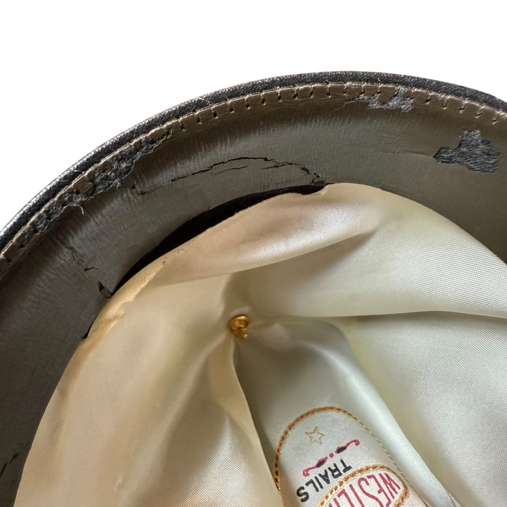 VINTAGE MASTER HATTERS OF TEXAS WESTERN FELT HAT – AUTHENTIC WESTERN TRAILS - Picture 10 of 14